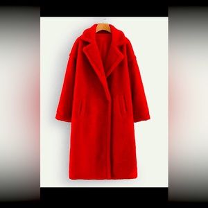 Red Teddy Coat